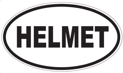 HELMET - Oval Sticker