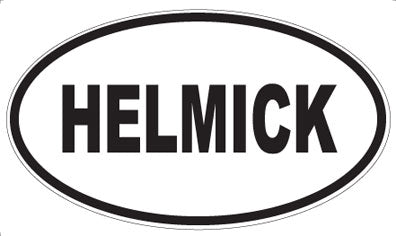 HELMICK - Oval Magnet