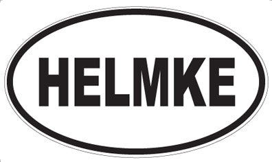 HELMKE - Oval Magnet