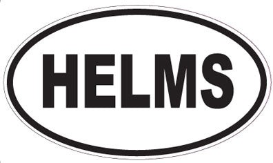 HELMS - Oval Sticker