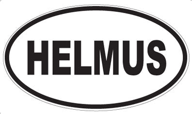 HELMUS - Oval Sticker