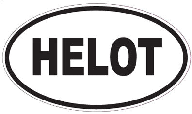 HELOT - Oval Sticker