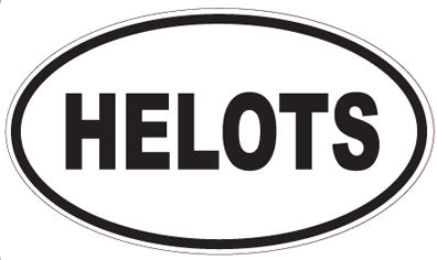 HELOTS - Oval Sticker