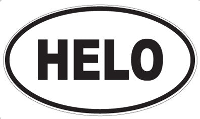 HELO - Oval Magnet