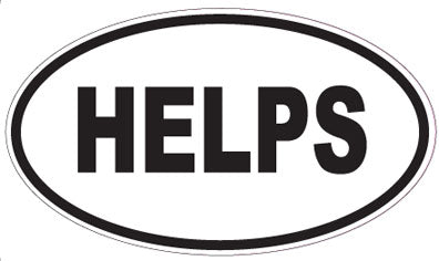 HELPS - Oval Magnet