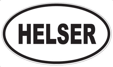 HELSER - Oval Magnet