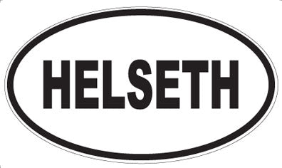 HELSETH - Oval Sticker