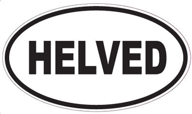 HELVED - Oval Sticker