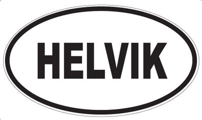 HELVIK - Oval Magnet