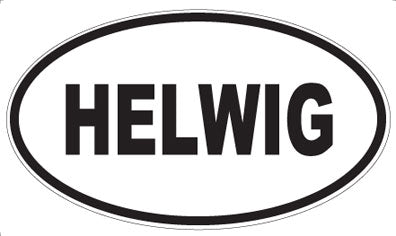 HELWIG - Oval Sticker