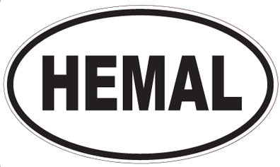 HEMAL - Oval Sticker