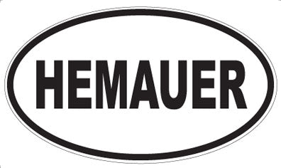 HEMAUER - Oval Sticker