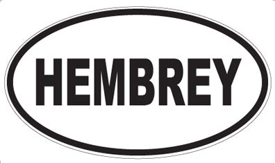HEMBREY - Oval Magnet