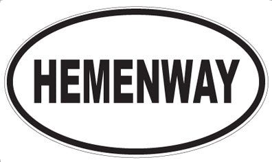 HEMENWAY - Oval Magnet