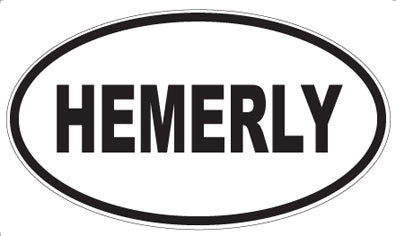 HEMERLY - Oval Magnet