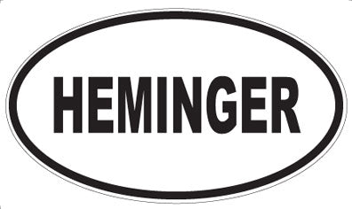 HEMINGER - Oval Magnet