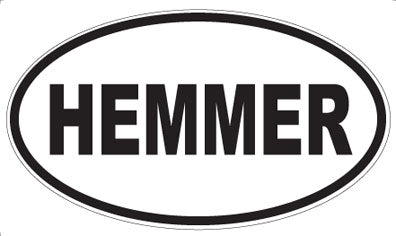 HEMMER - Oval Sticker