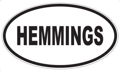 HEMMINGS - Oval Magnet