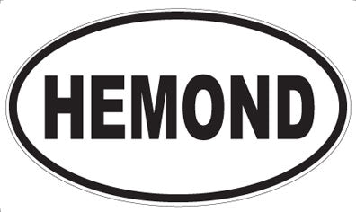 HEMOND - Oval Sticker