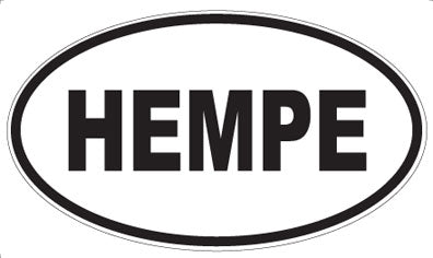 HEMPE - Oval Sticker