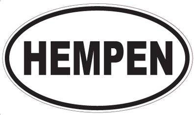 HEMPEN - Oval Sticker