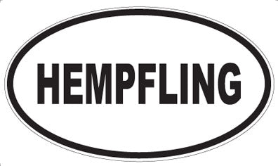 HEMPFLING - Oval Sticker