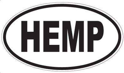HEMP - Oval Sticker