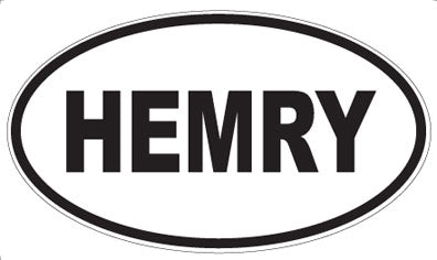 HEMRY - Oval Sticker