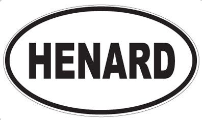 HENARD - Oval Sticker