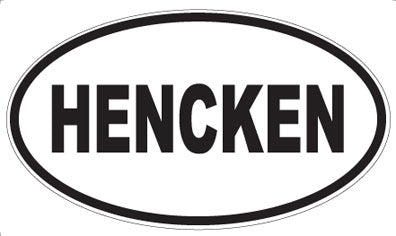 HENCKEN - Oval Magnet