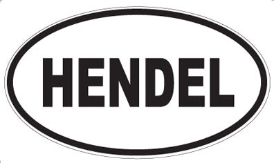 HENDEL - Oval Sticker