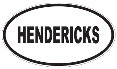 HENDERICKS - Oval Magnet