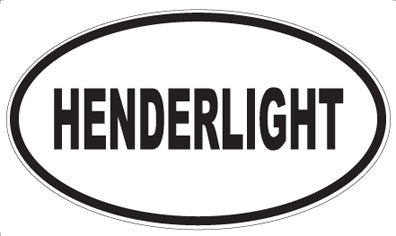HENDERLIGHT - Oval Sticker