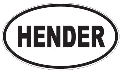 HENDER - Oval Magnet