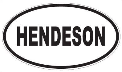 HENDESON - Oval Magnet