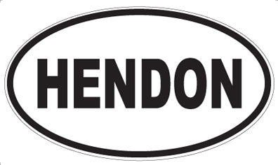 HENDON - Oval Sticker