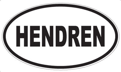 HENDREN - Oval Magnet