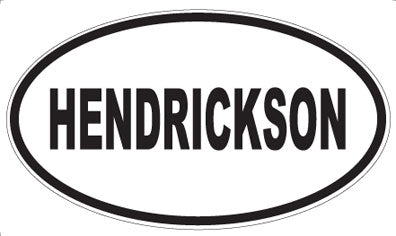 HENDRICKSON - Oval Magnet