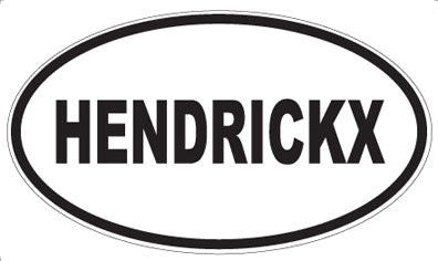 HENDRICKX - Oval Sticker