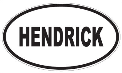 HENDRICK - Oval Magnet