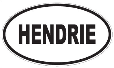 HENDRIE - Oval Magnet