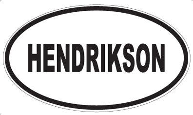 HENDRIKSON - Oval Magnet