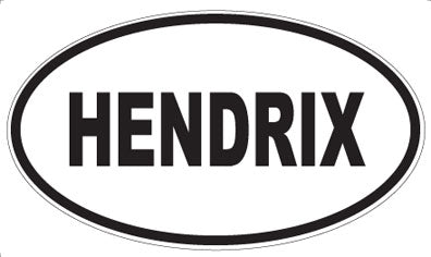 HENDRIX - Oval Sticker