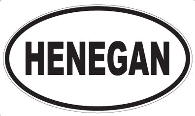 HENEGAN - Oval Magnet