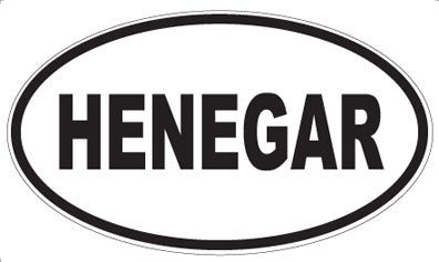 HENEGAR - Oval Magnet