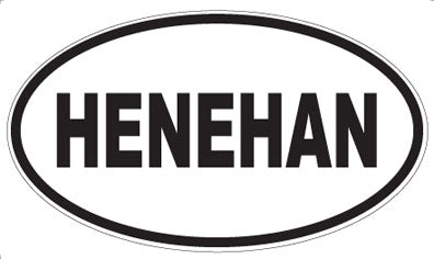 HENEHAN - Oval Sticker