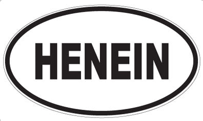 HENEIN - Oval Magnet