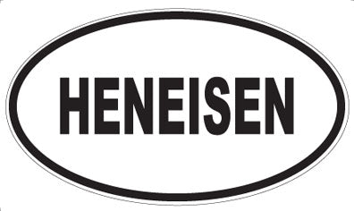 HENEISEN - Oval Magnet