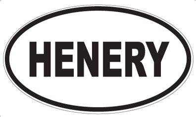 HENERY - Oval Magnet