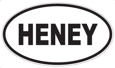 HENEY - Oval Magnet